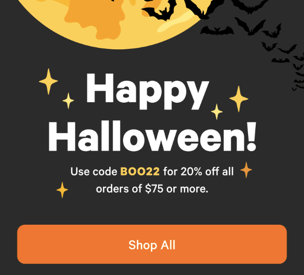 halloween sale 20%