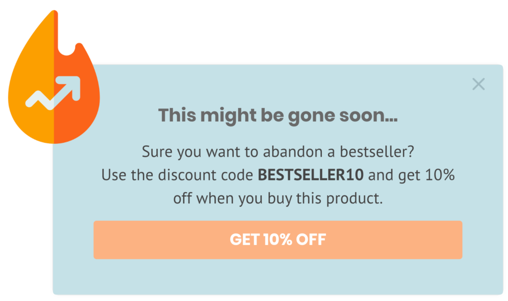 exit intent popup