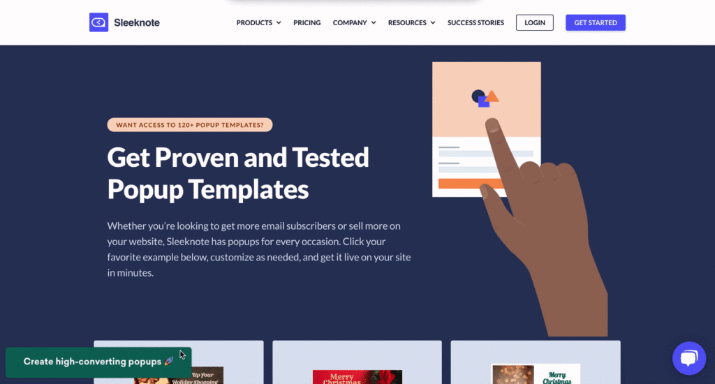 Sleeknote Popup Templates