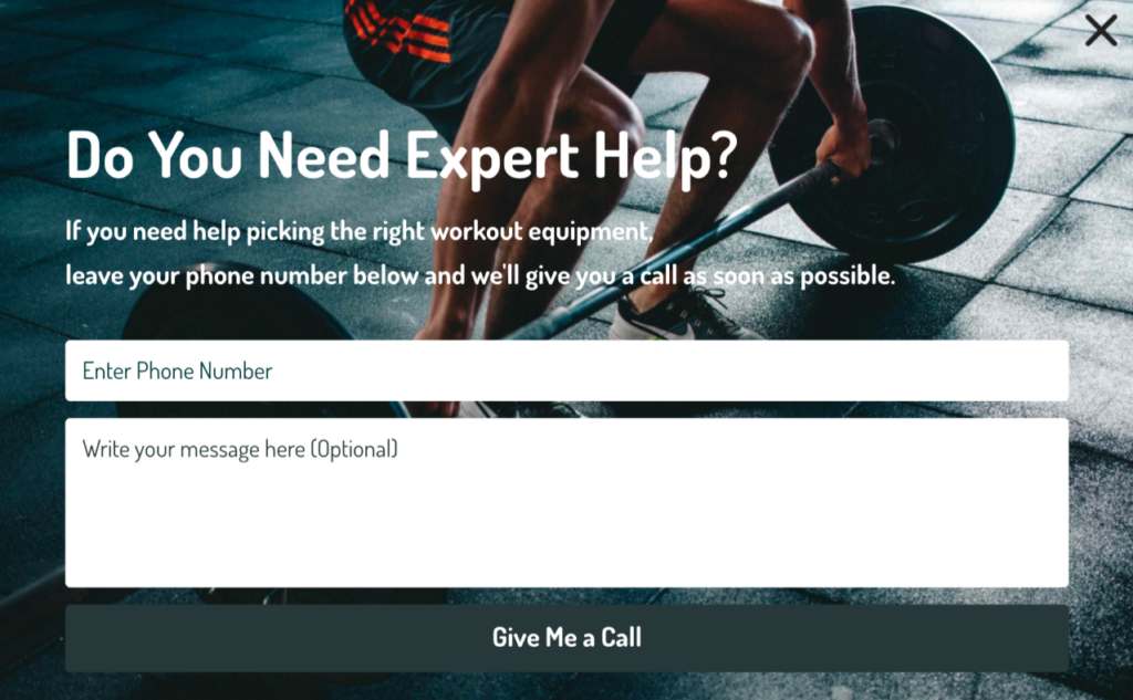 contact form popup