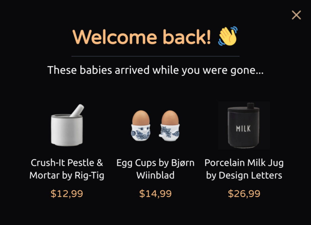 targeting reoccurring visitors popup