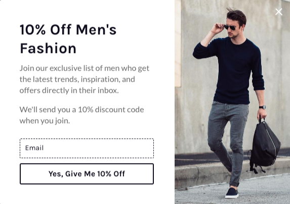 discount popup