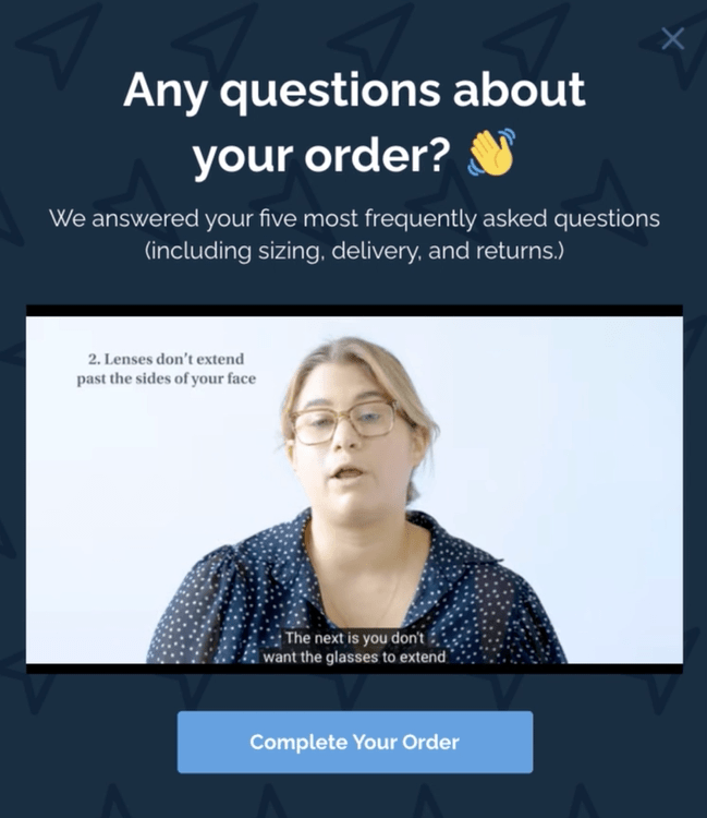 exit intent popup questions contact form
