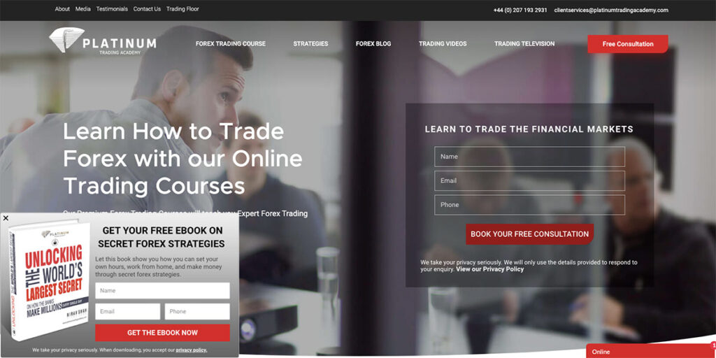 Free ebook popup