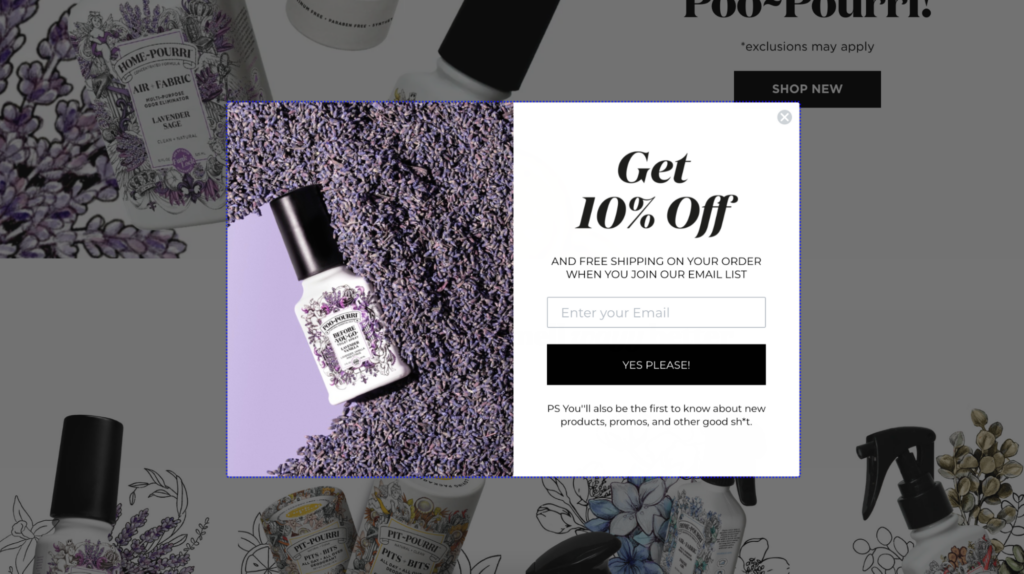 poo pourii popup