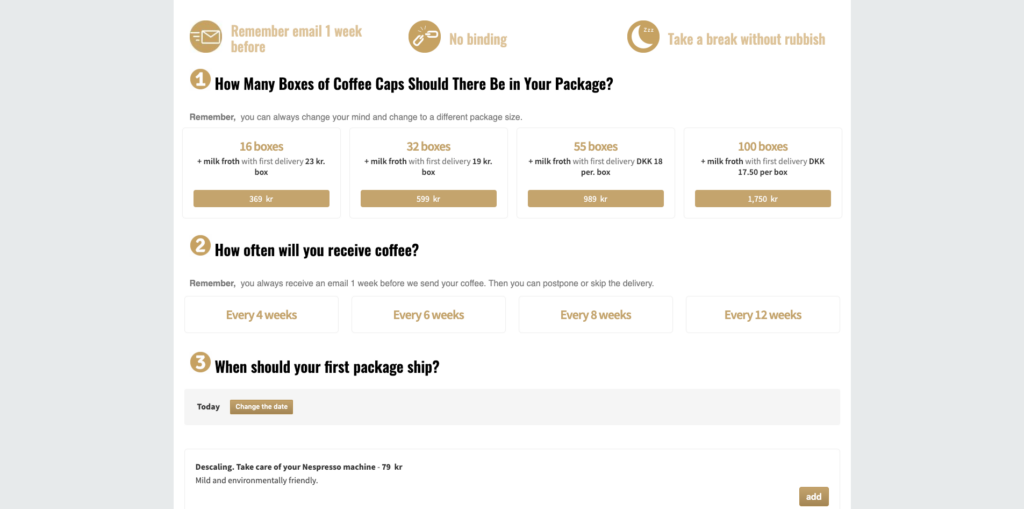 Real Coffee monthly subscriptions
