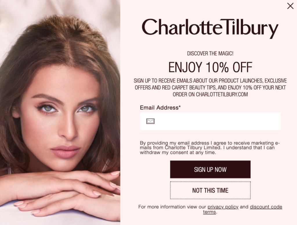 Charlotte Tilbury popup