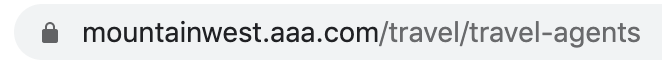 AAA Travel popup visitors location