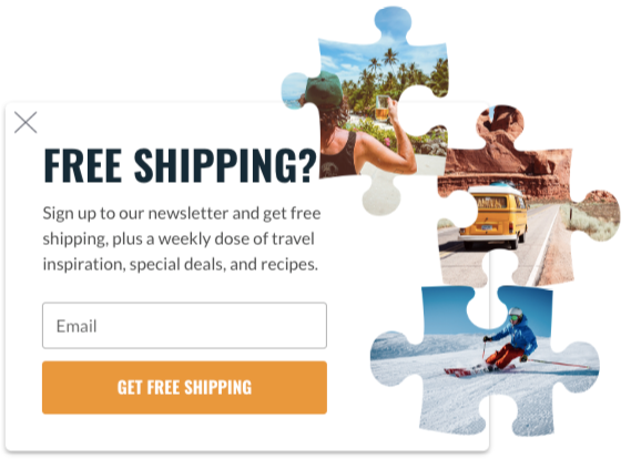Free Shipping popup