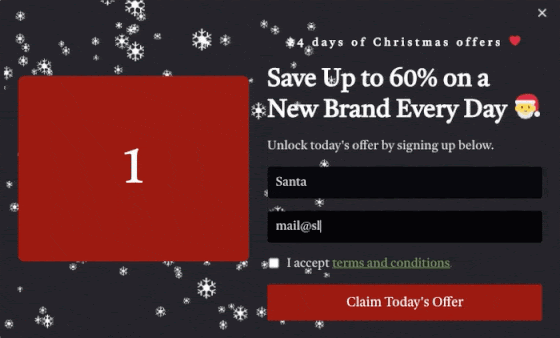 christmas popup