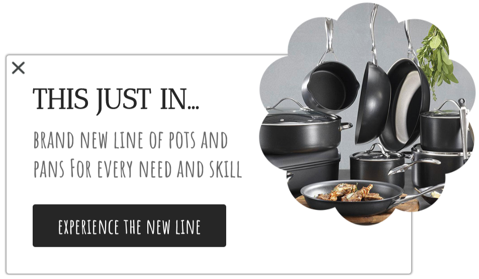 new line popup