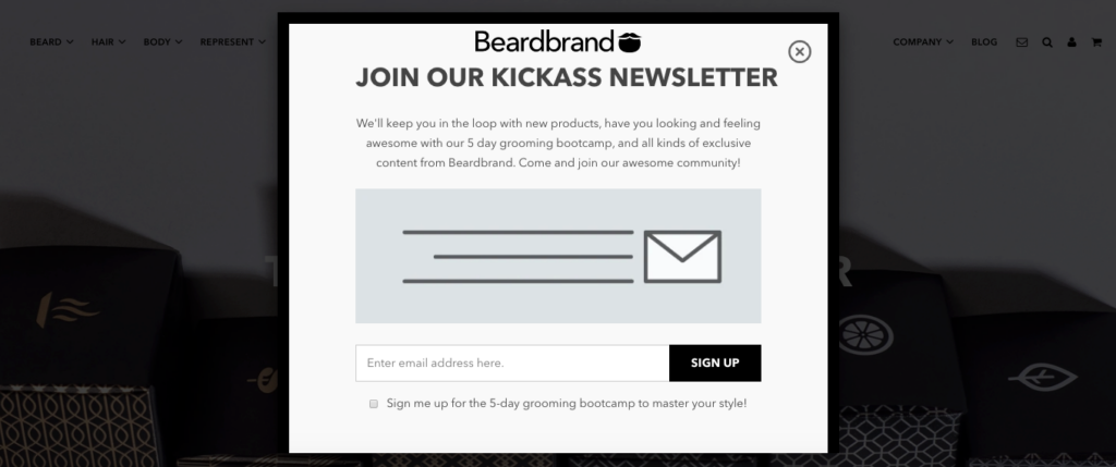 beardband popup
