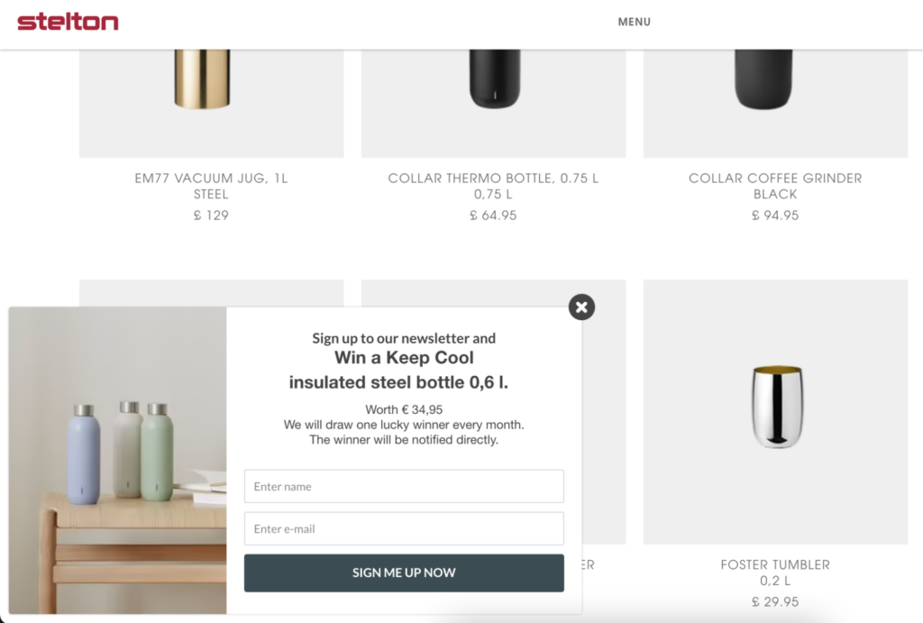 stelton popup