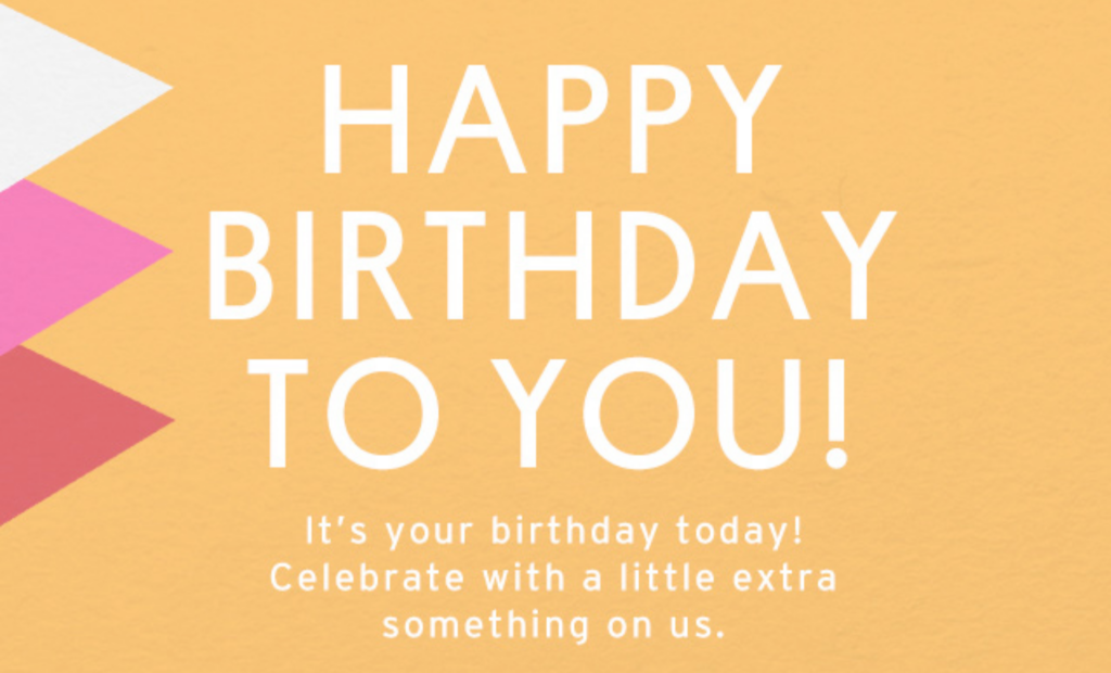 Topshop Happy Birthday popup