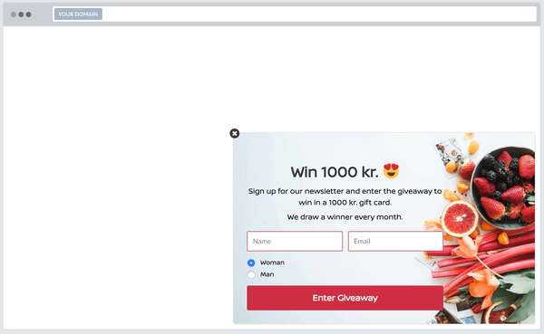 Email Slide In Popup