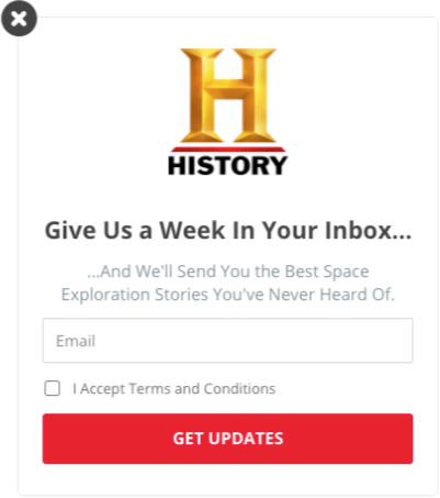 history popup