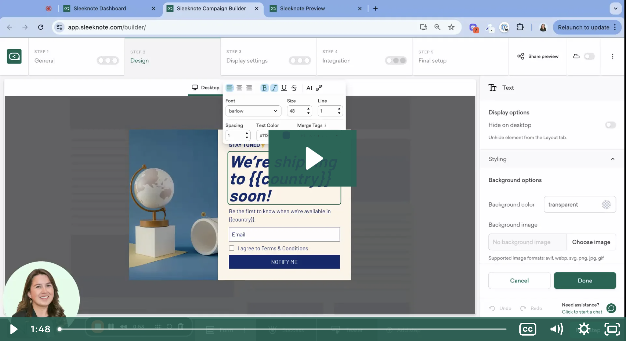 Personalize Popups with Visitor Data | Video Tutorial | Sleeknote