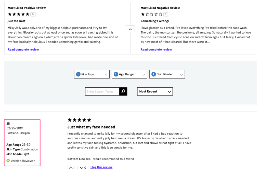 Glossier Product Reviews