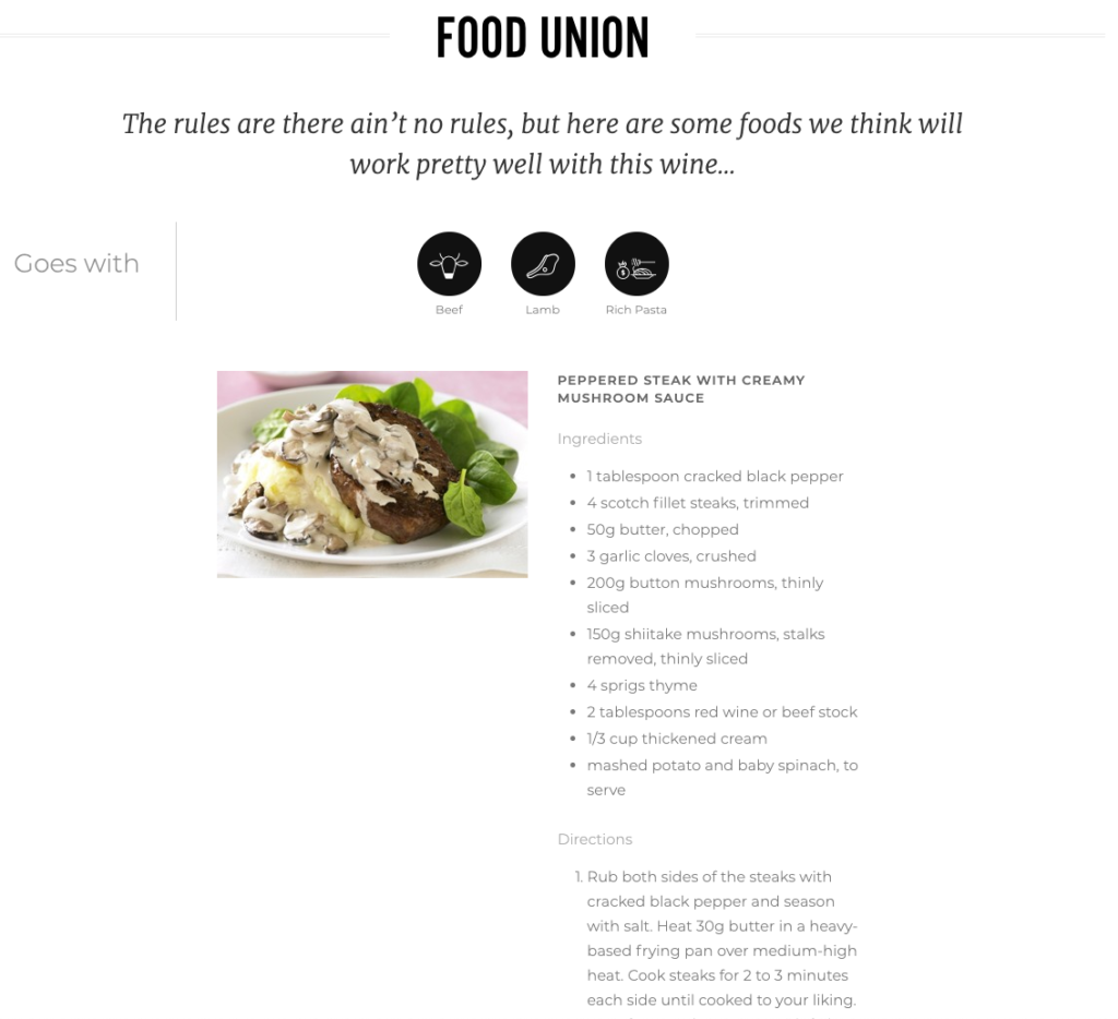 Vinomofo Food Union