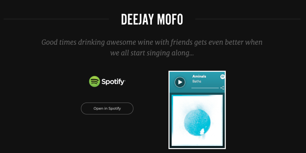 Vinomofo Spotify