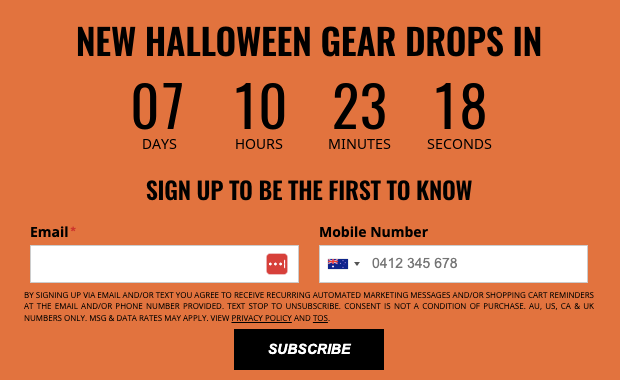 halloween collection countdown