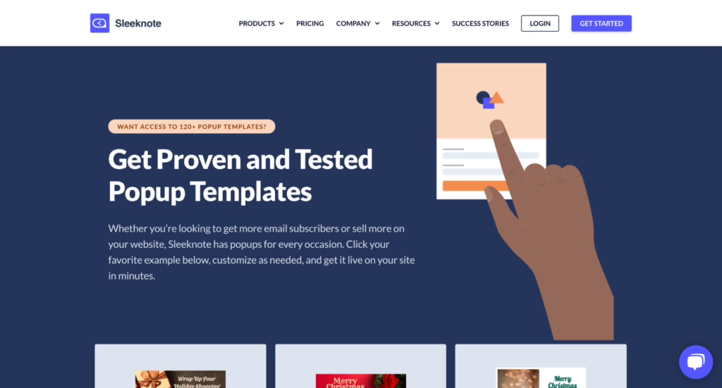 Sleeknote Popup Templates