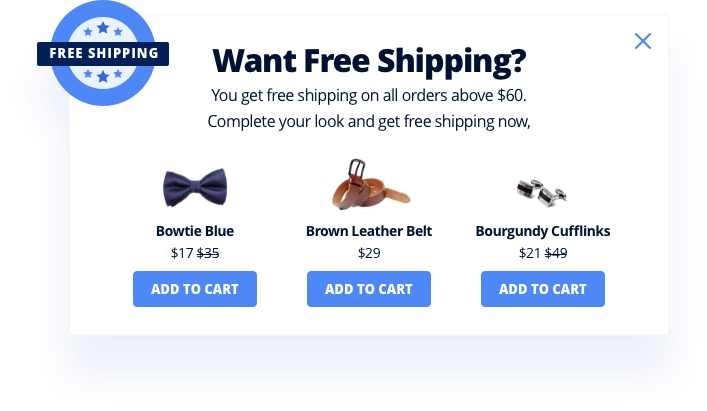 reduce cart abandonment popup