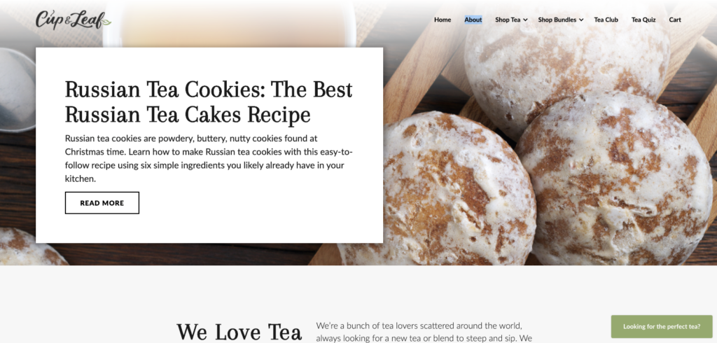 Cup & leaf first-time visitors teaser