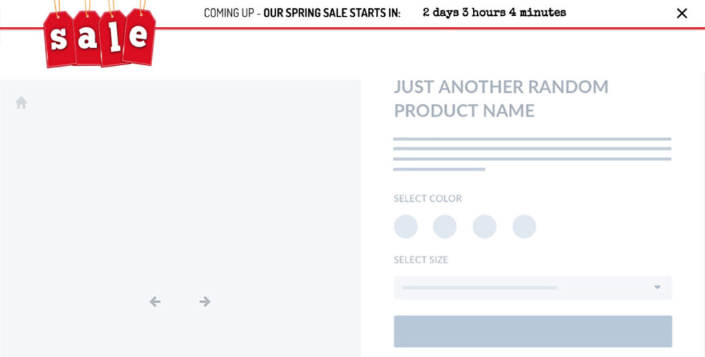 sleekbar teaser countdown