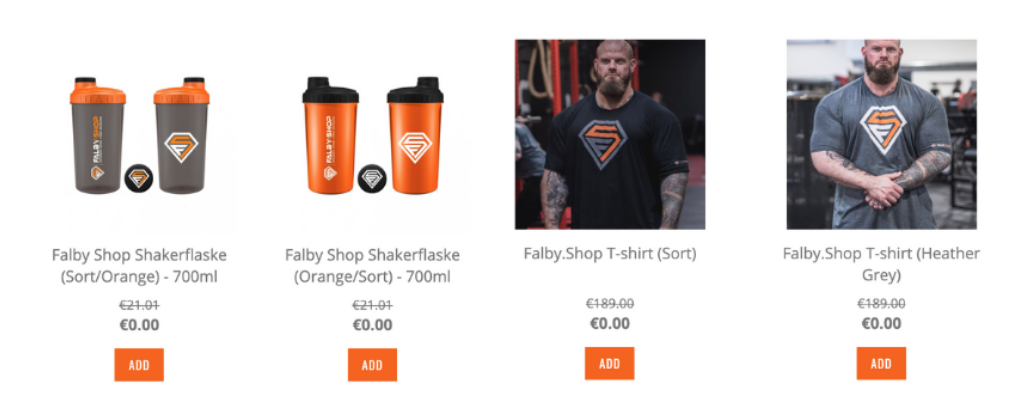 Falby shop Free gift free product popup