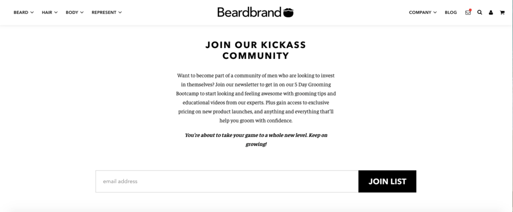 Beardbrand join community