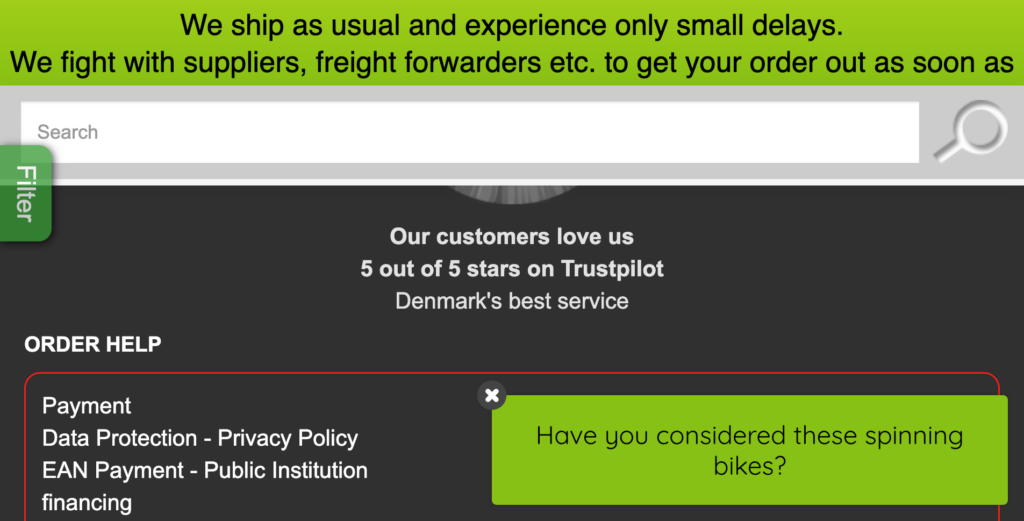 teaser slide-in popup