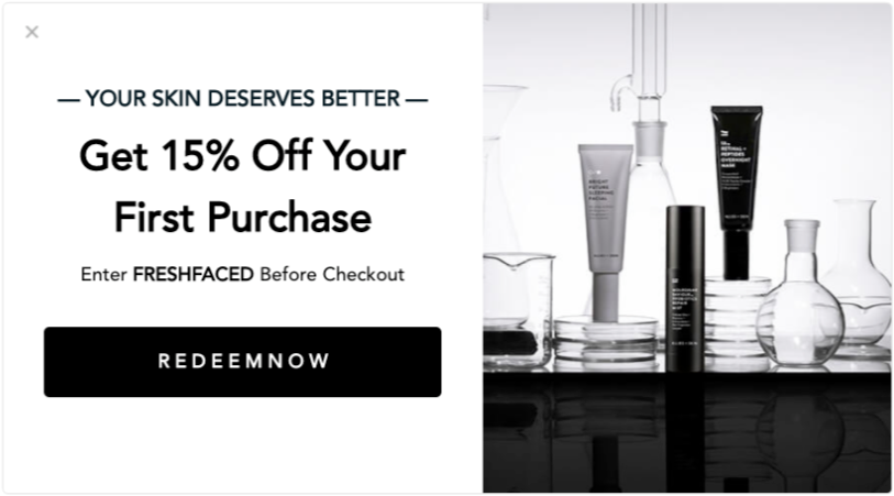 Allies of Skin Discount Pop Up