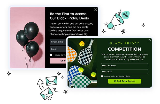 Header design showcasing Sleeknote's popup use cases