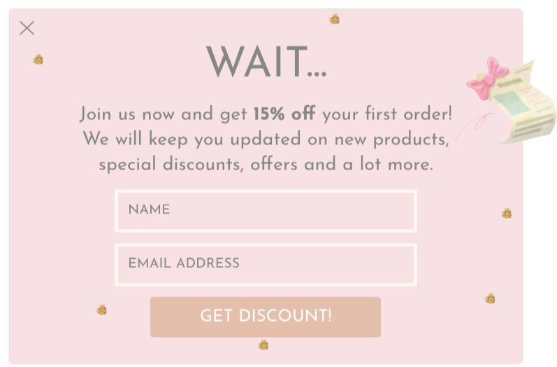 Milledeux exit intent lead magnet