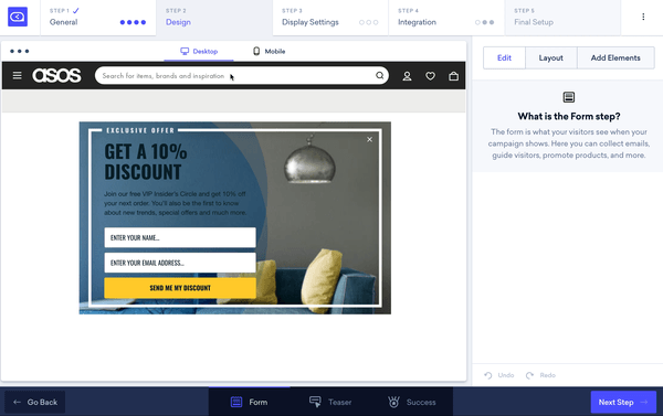 Sleeknote disable mobile or desktop