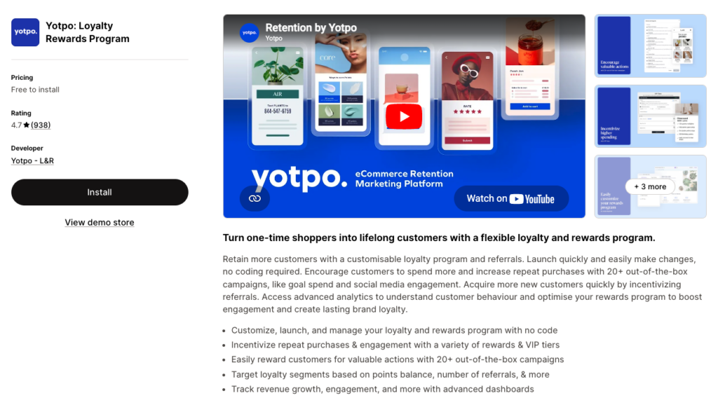 Yotpo Loyalty Shopify App
