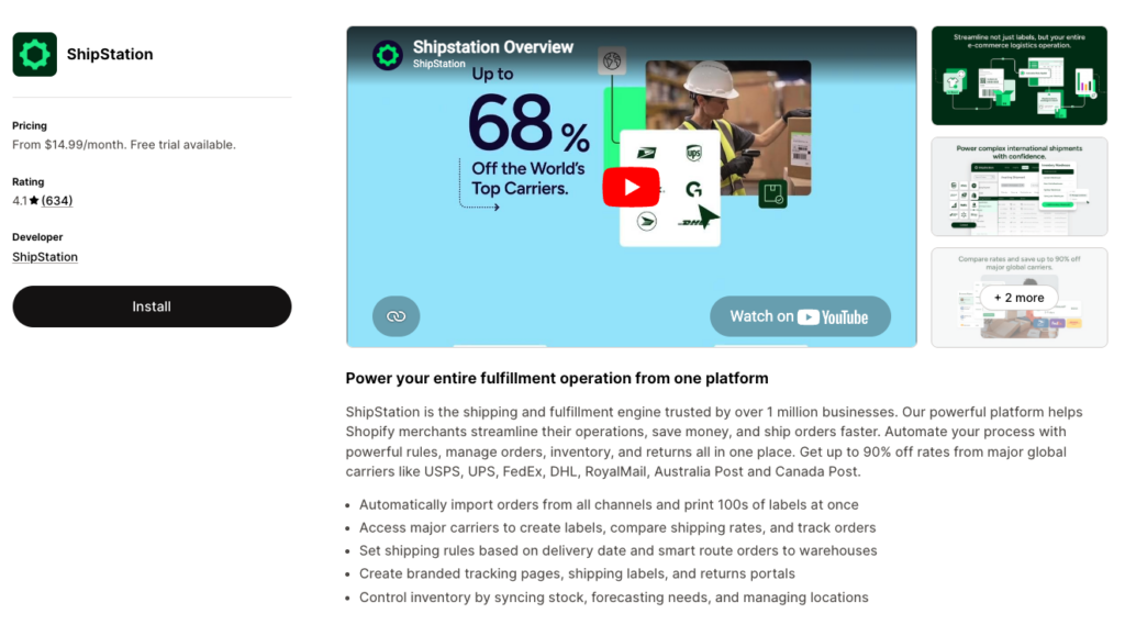 ShipStation Shopify App