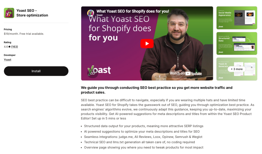 Yoast SEO Shopify App