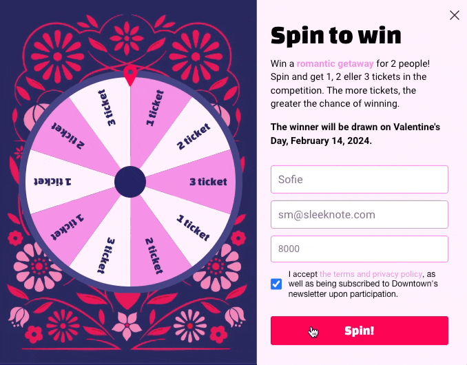 Take Offer Spin to Win with a giveaway.